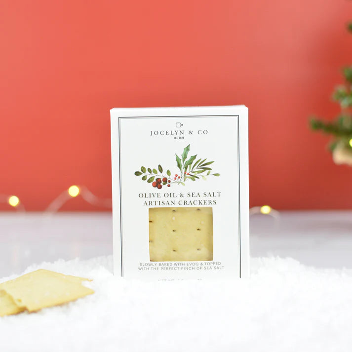 Holiday Olive Oil & Sea Salt Mini Cracker
