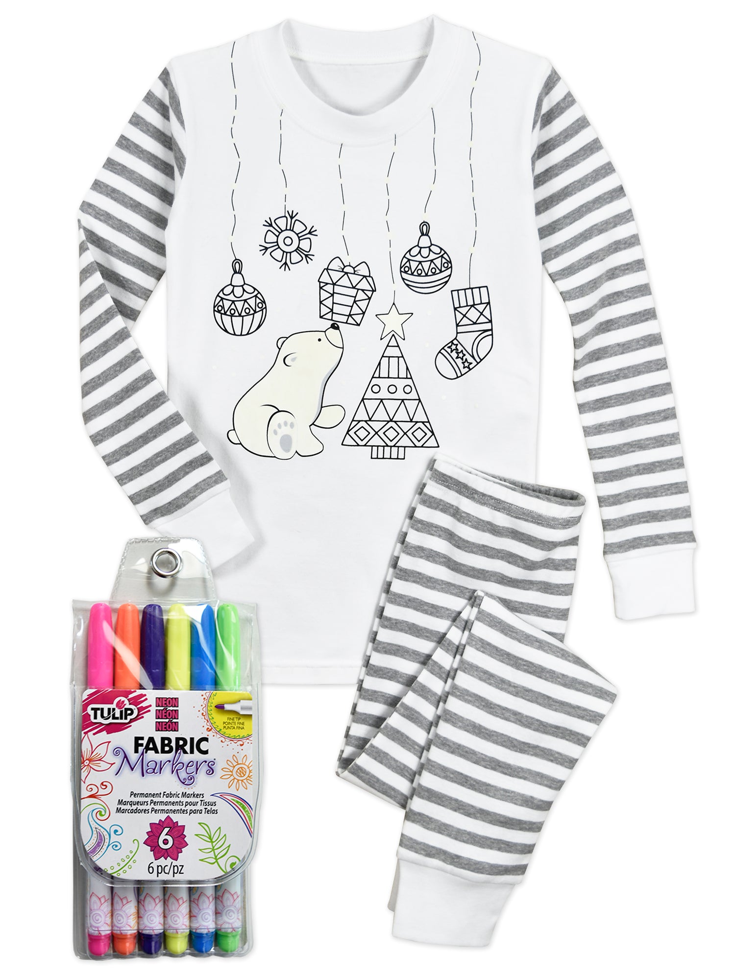Color Me PJ Set - Polar Bear