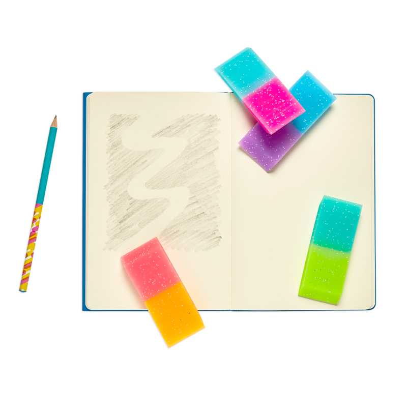 Oh My Glitter! Jumbo Erasers