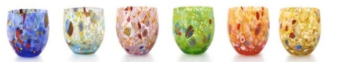 Assorted Stemless Wine Glasses