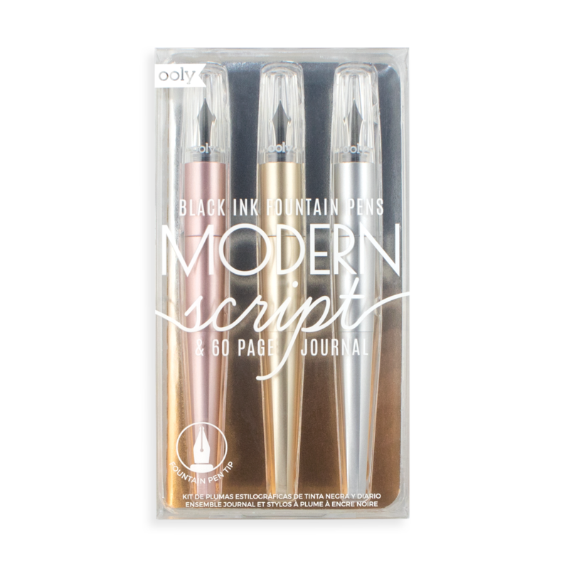 Modern Script Fountain Pens & Journal