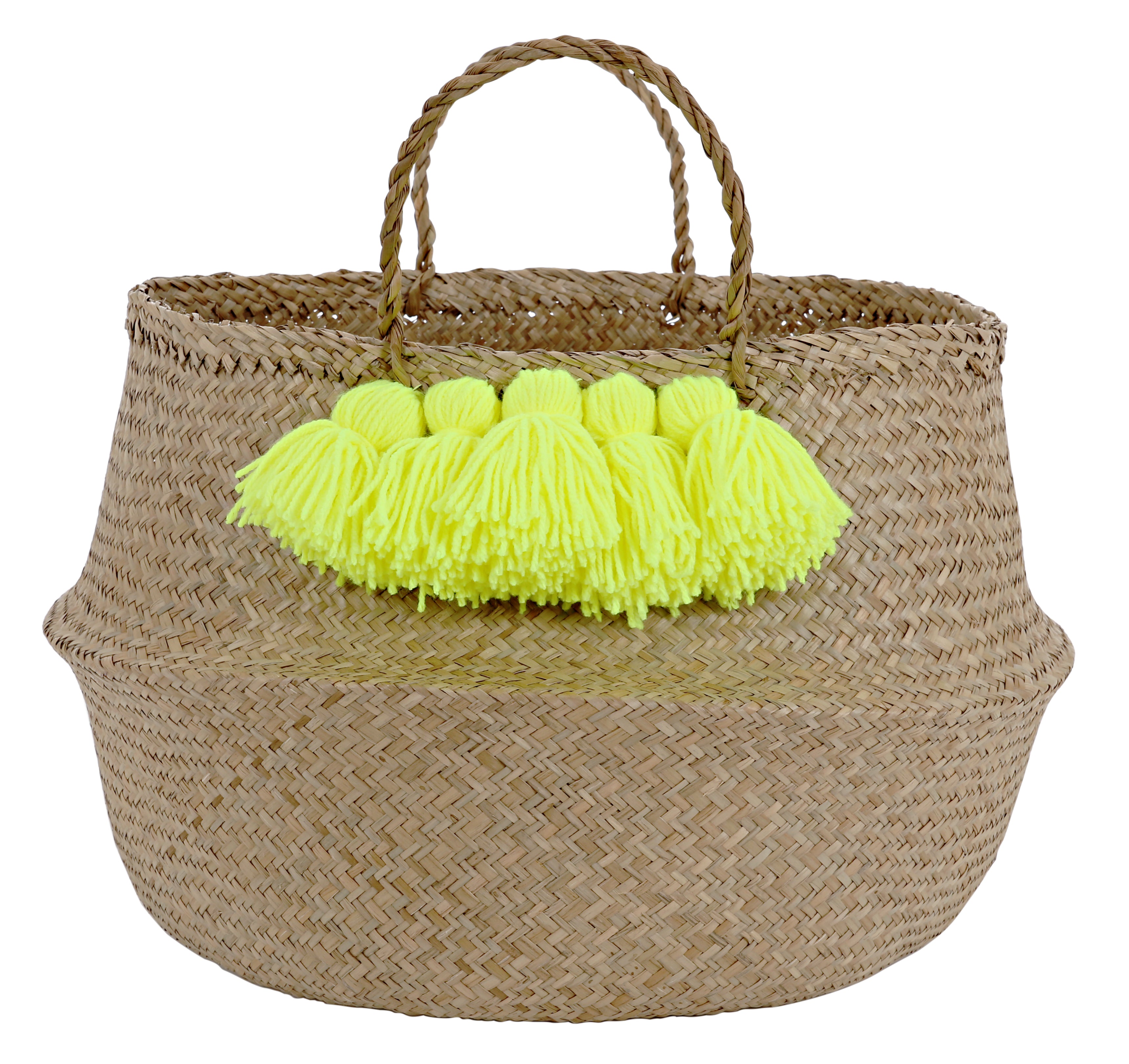 Neon Tassel Basket