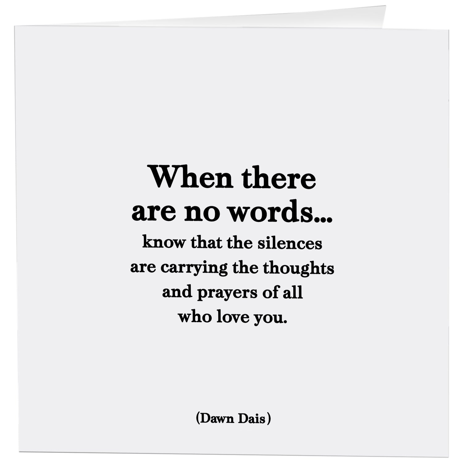 "There are No Words" Card
