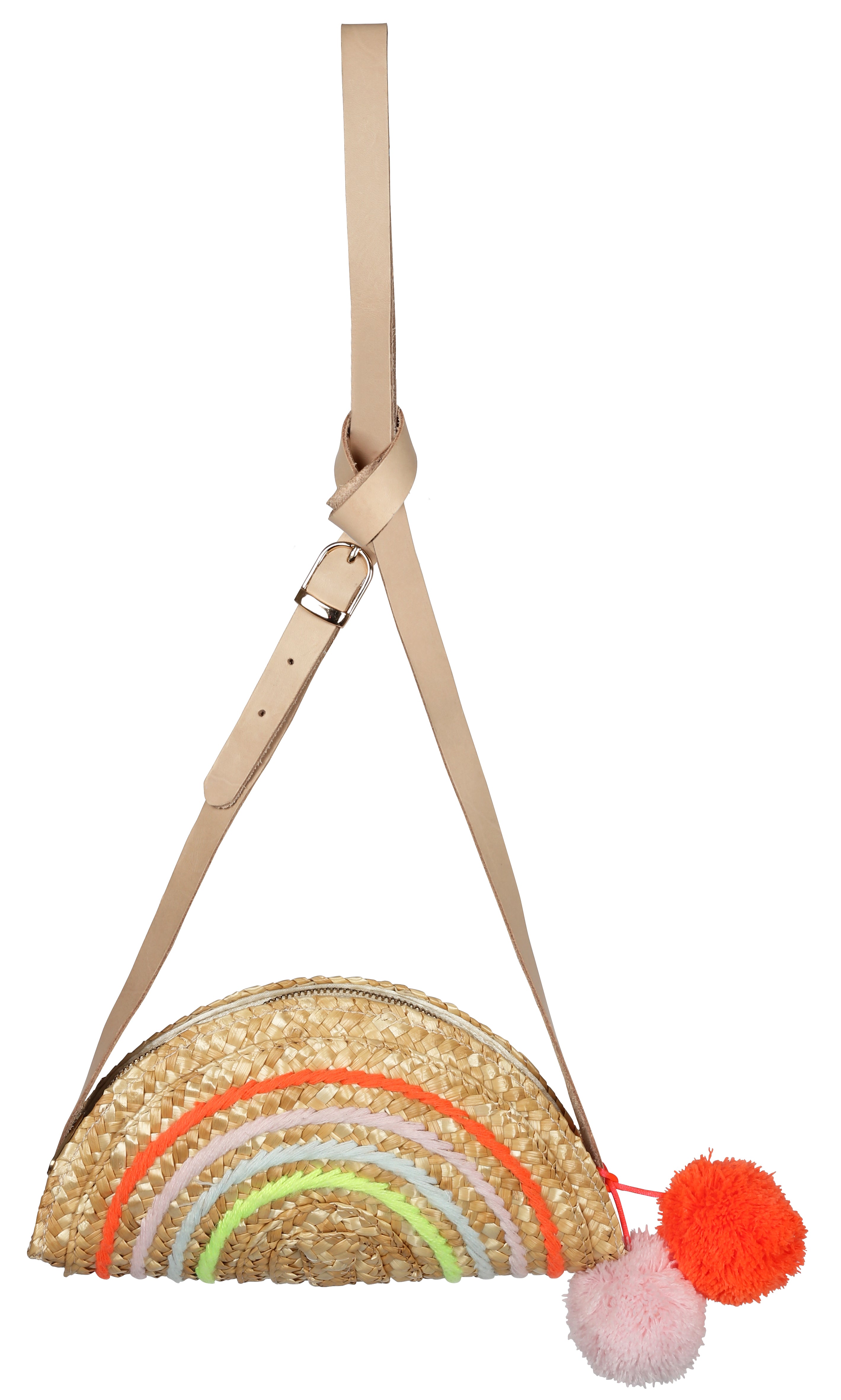 Straw Rainbow Cross Body Bag
