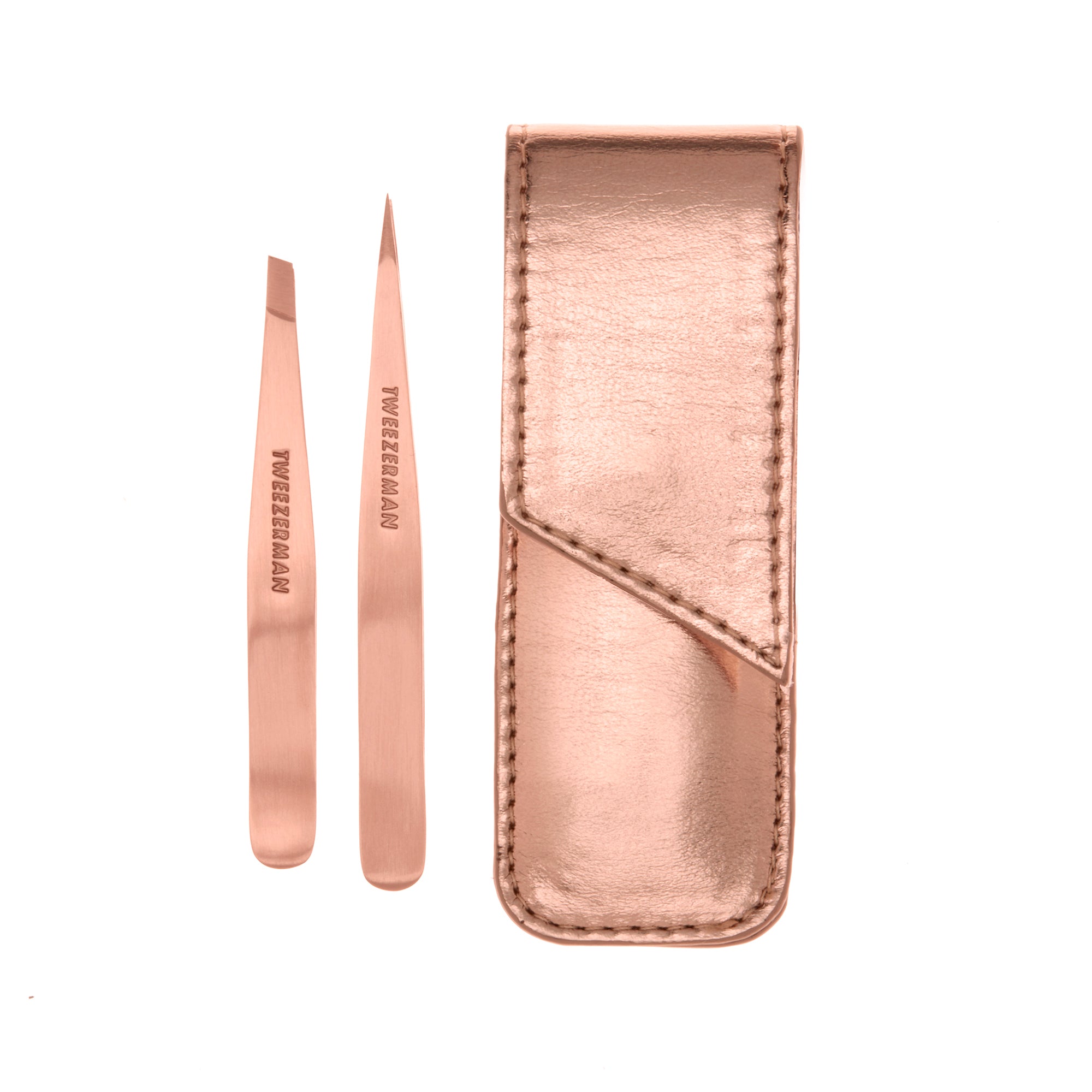 Rose Gold Petite Tweezer Set