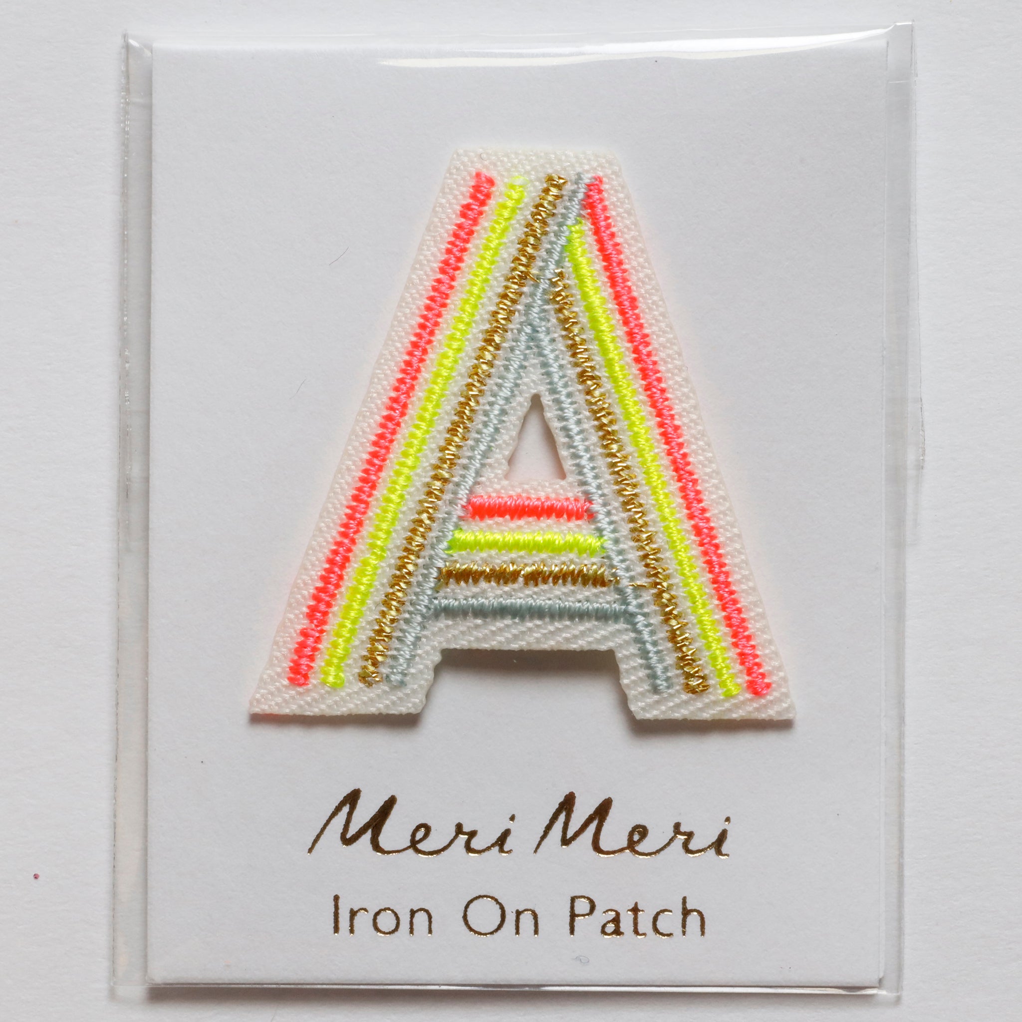 Iron On Rainbow Letters and Patches