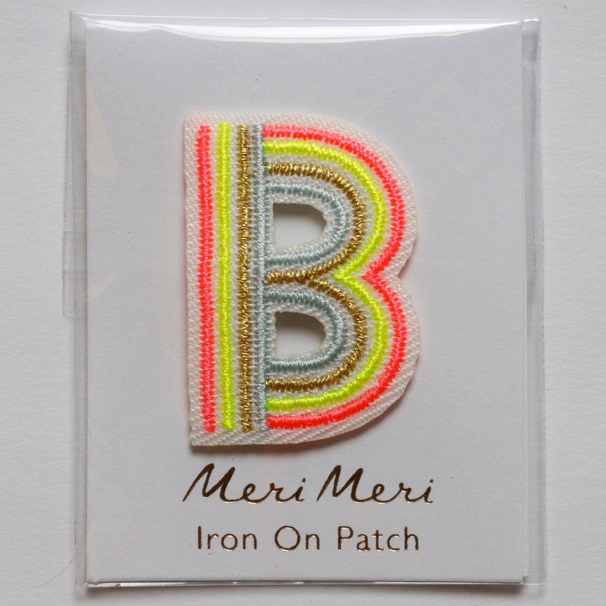 Iron On Rainbow Letters and Patches