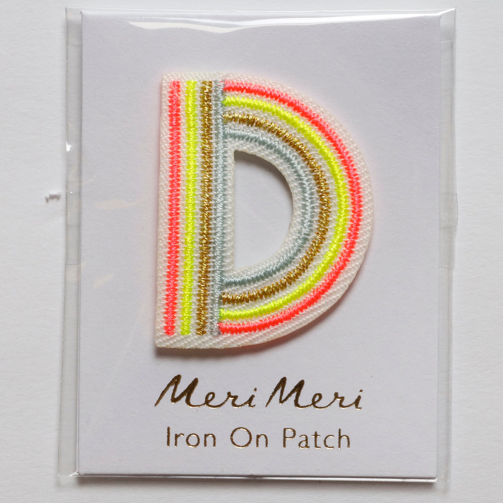 Iron On Rainbow Letters and Patches