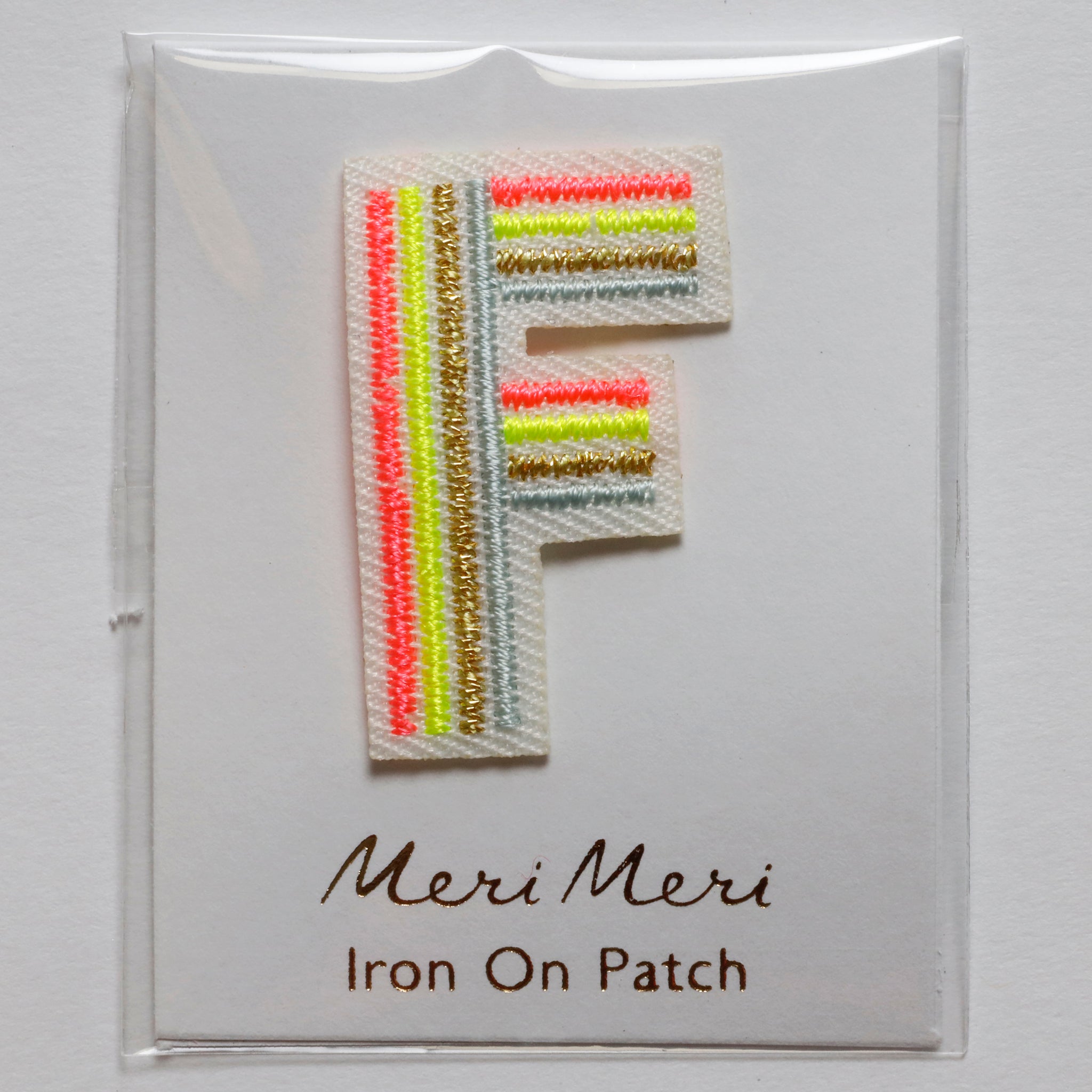 Iron On Rainbow Letters and Patches