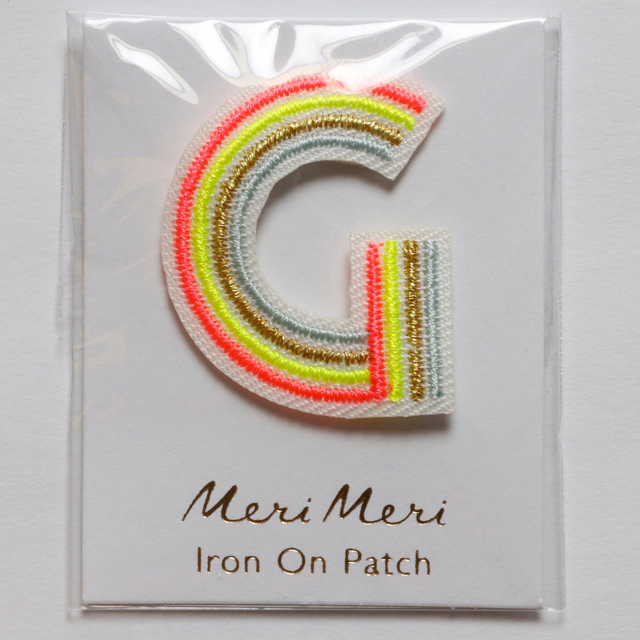 Iron On Rainbow Letters and Patches