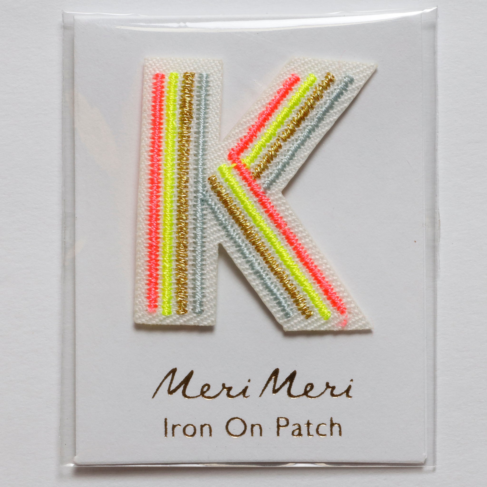 Iron On Rainbow Letters and Patches