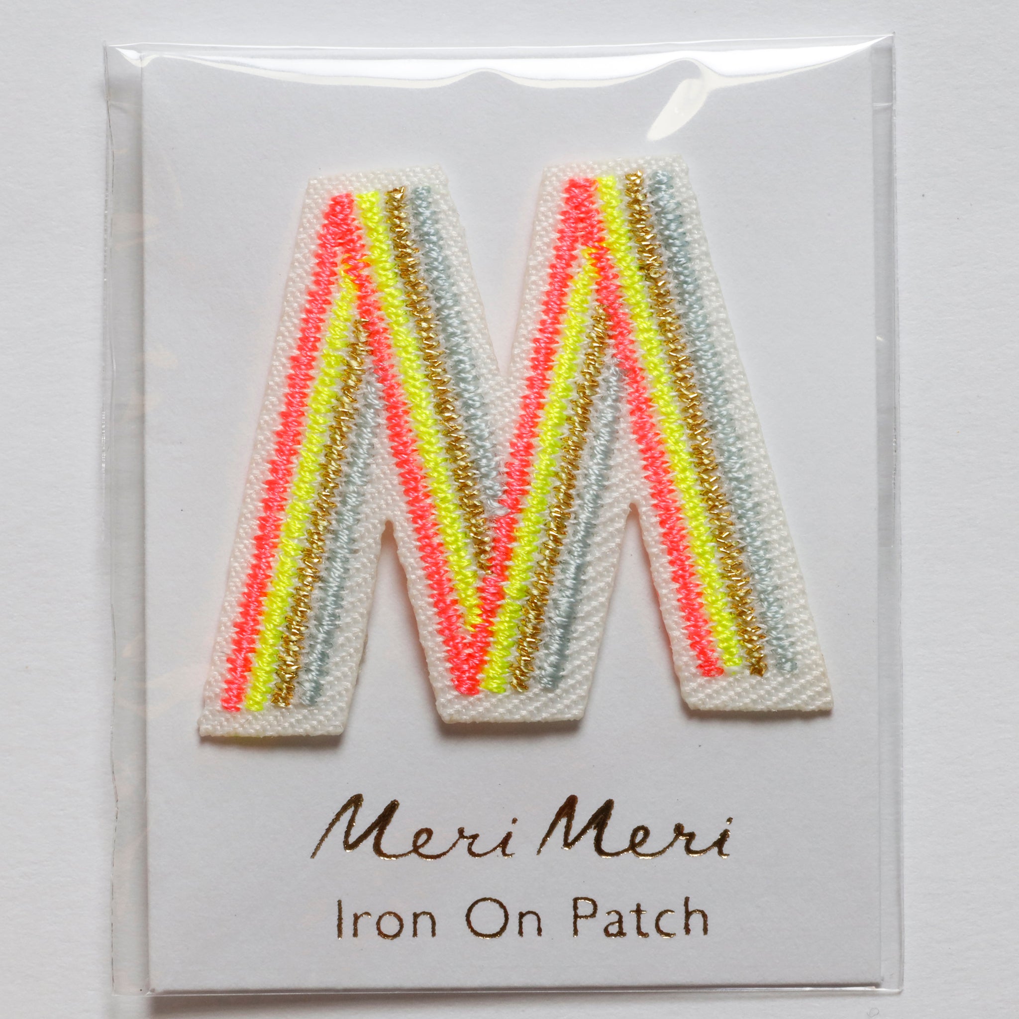 Iron On Rainbow Letters and Patches