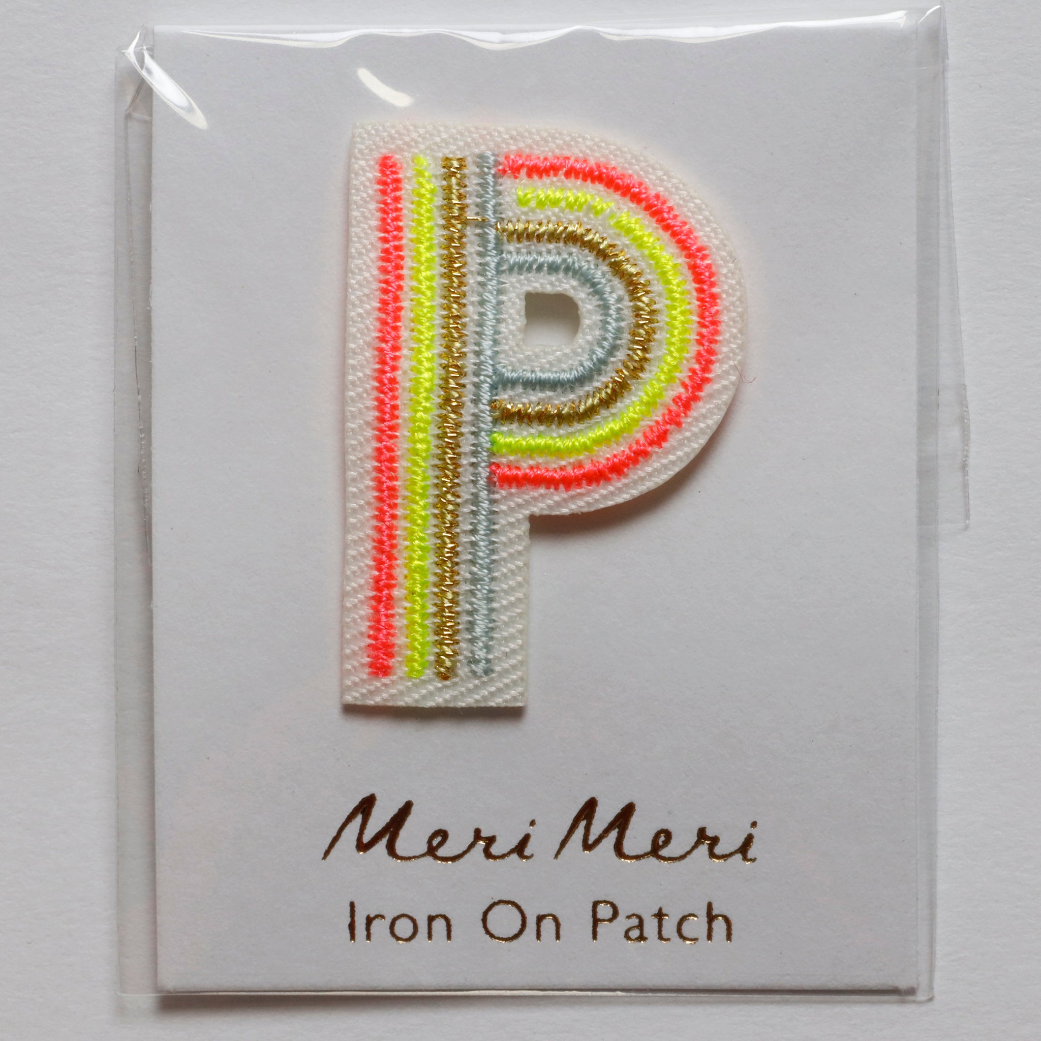 Iron On Rainbow Letters and Patches