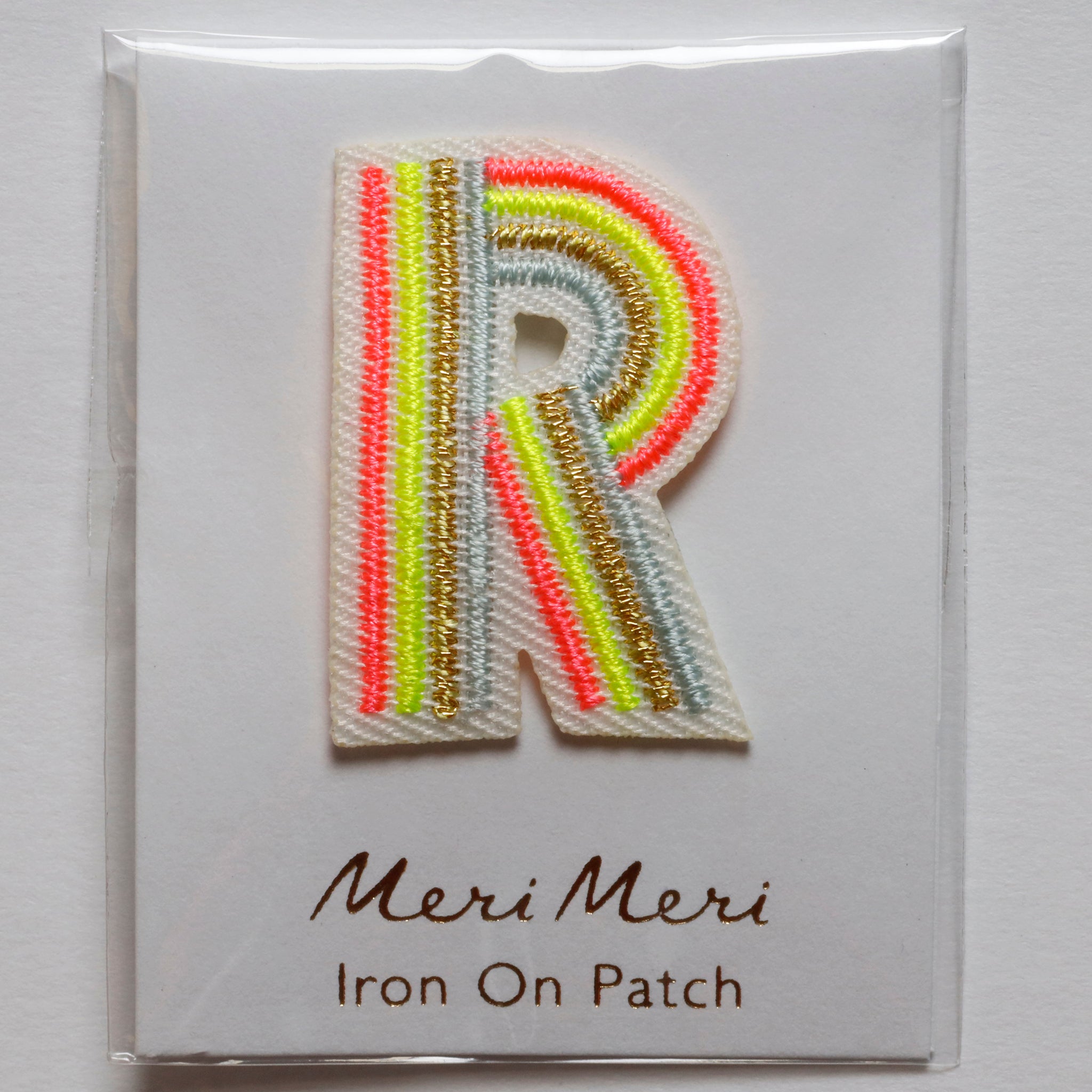 Iron On Rainbow Letters and Patches
