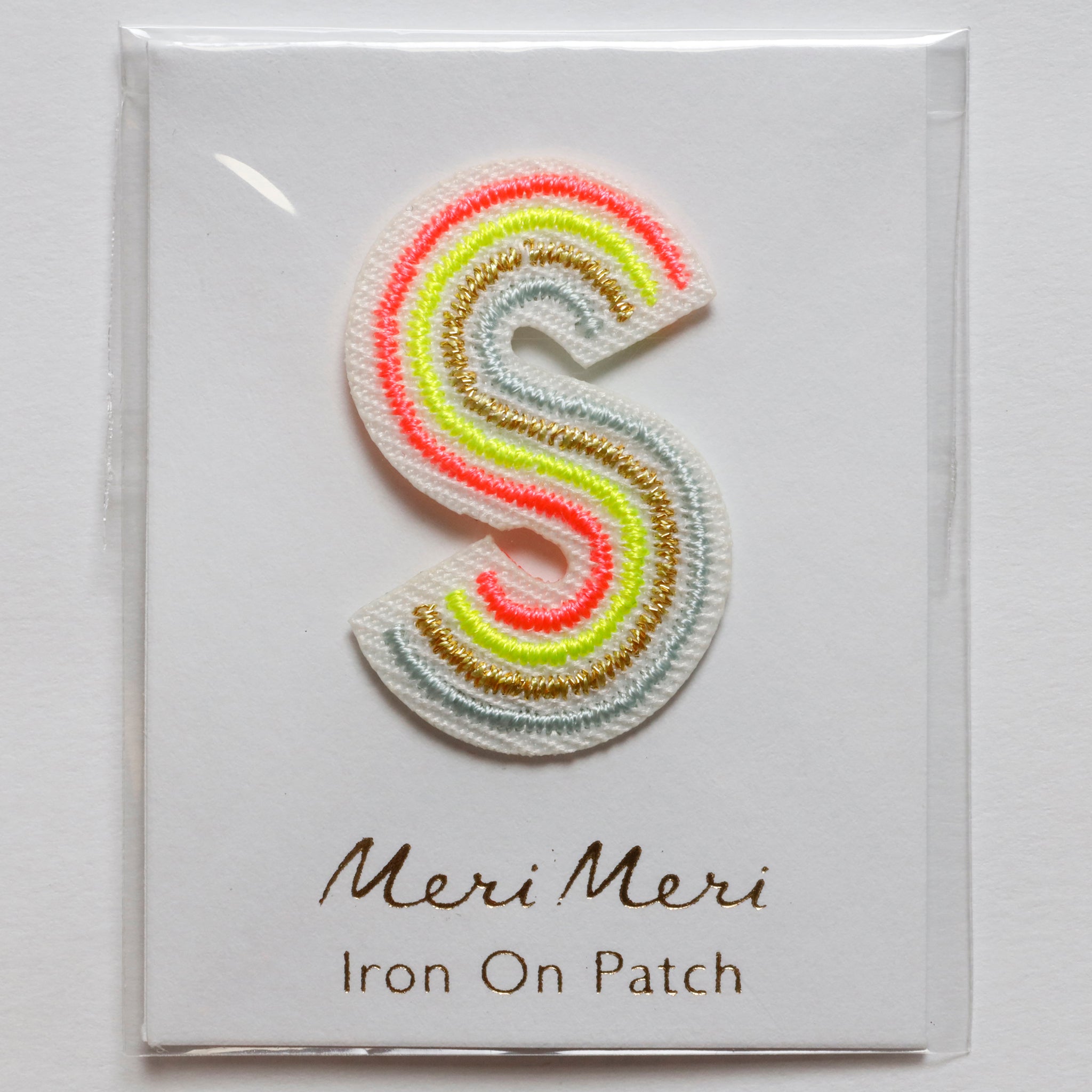 Iron On Rainbow Letters and Patches
