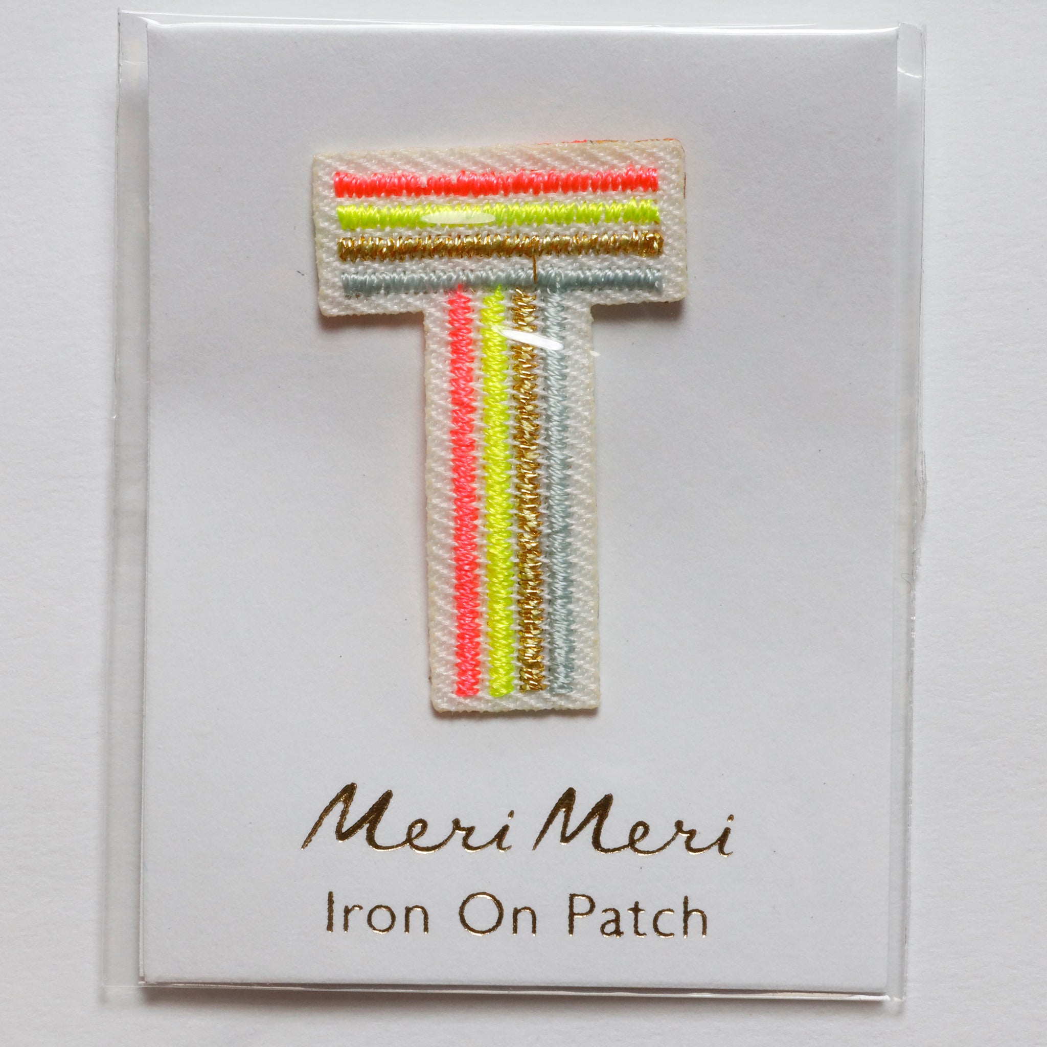 Iron On Rainbow Letters and Patches