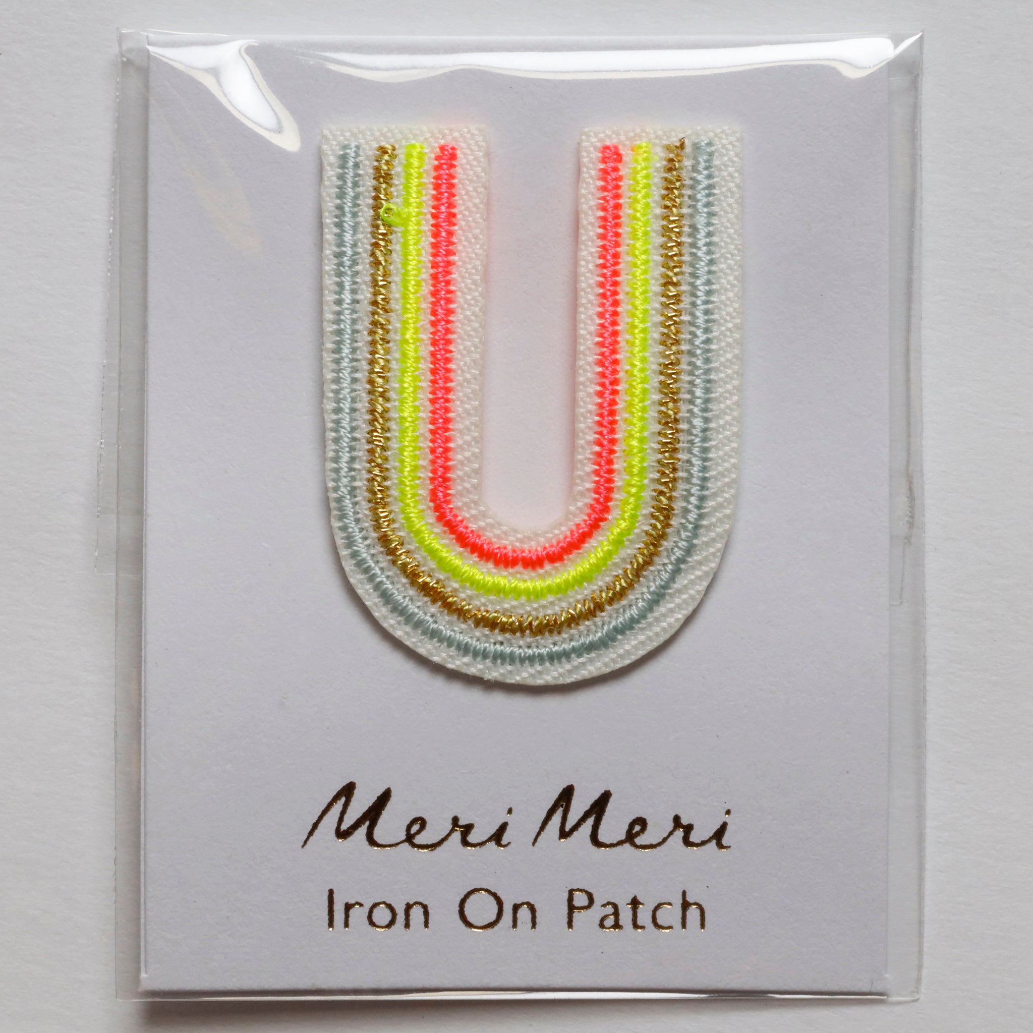 Iron On Rainbow Letters and Patches