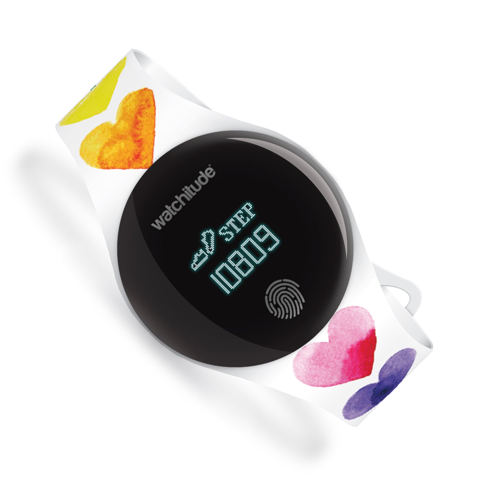 Watercolor Hearts - Move Kids Activity Watch