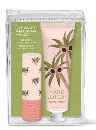 Sunny Palms Lip Balm & Hand Lotion Set