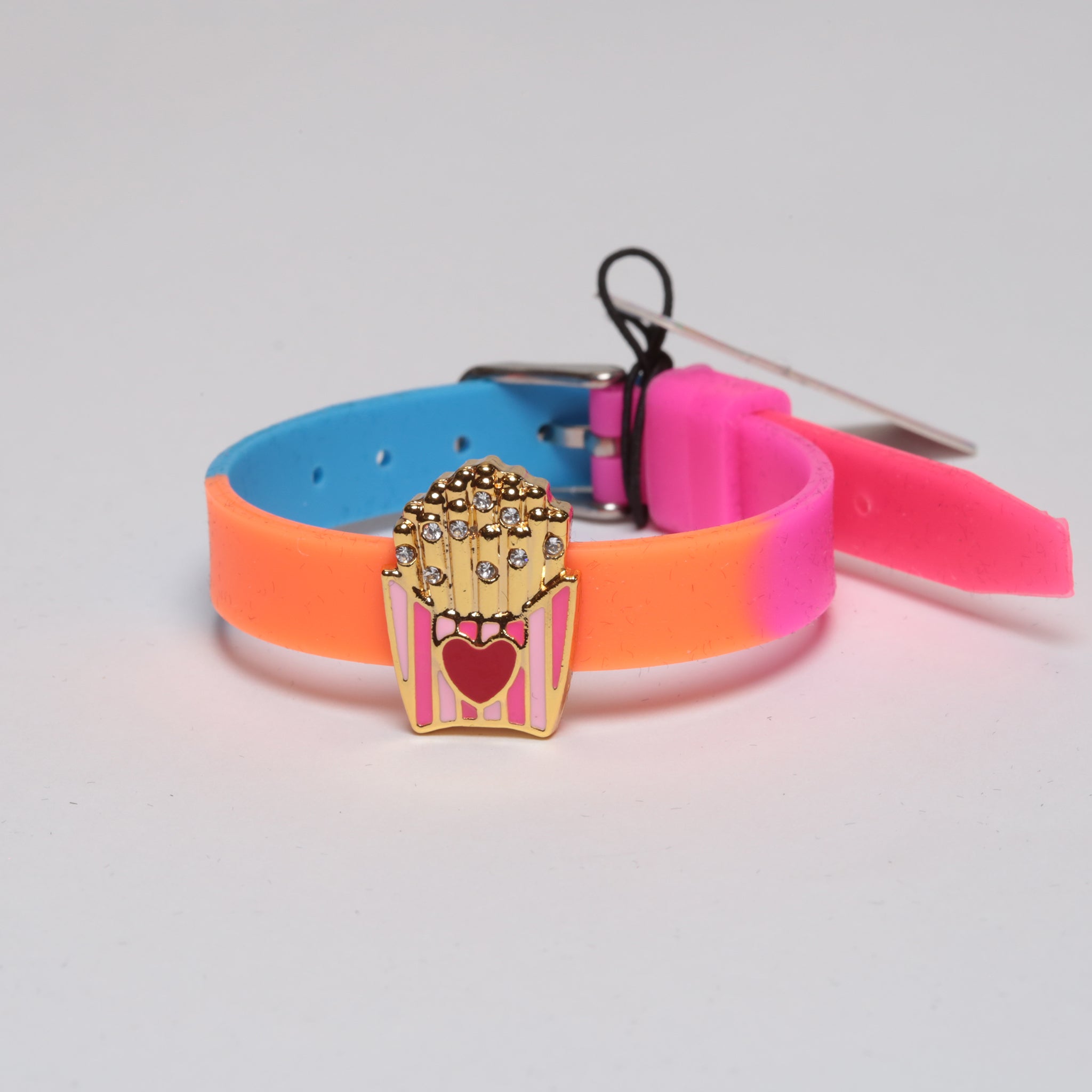 Embellished French Fries Charm Bracelet