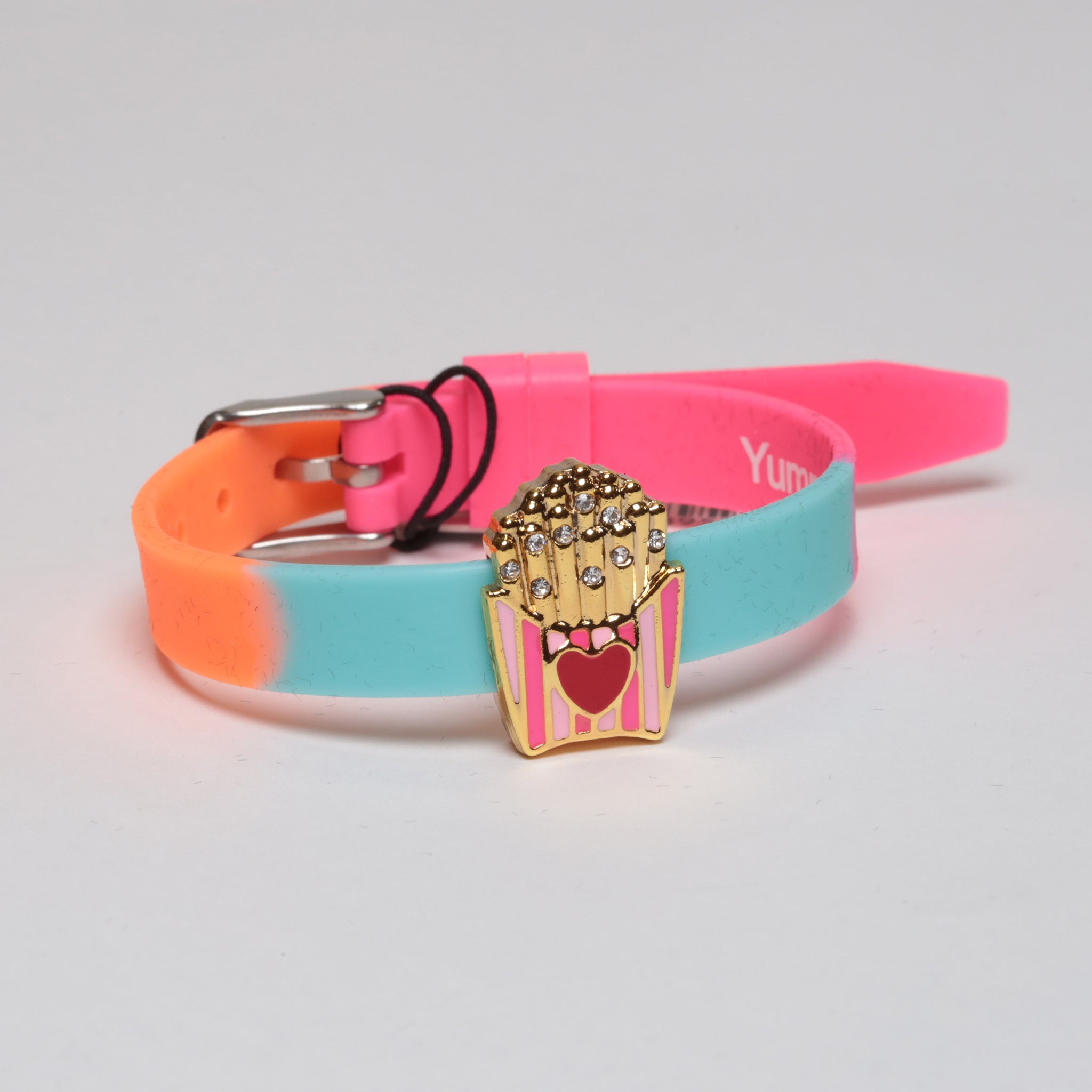Embellished French Fries Charm Bracelet