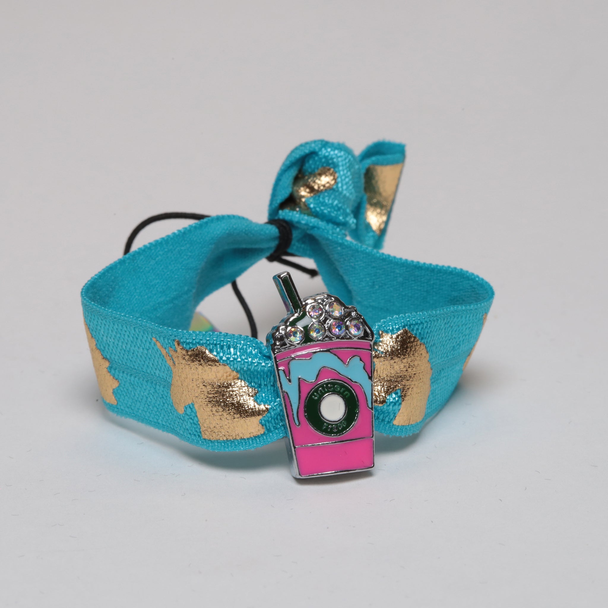 Embellished Unicorn Frappe Charm w Elastic
