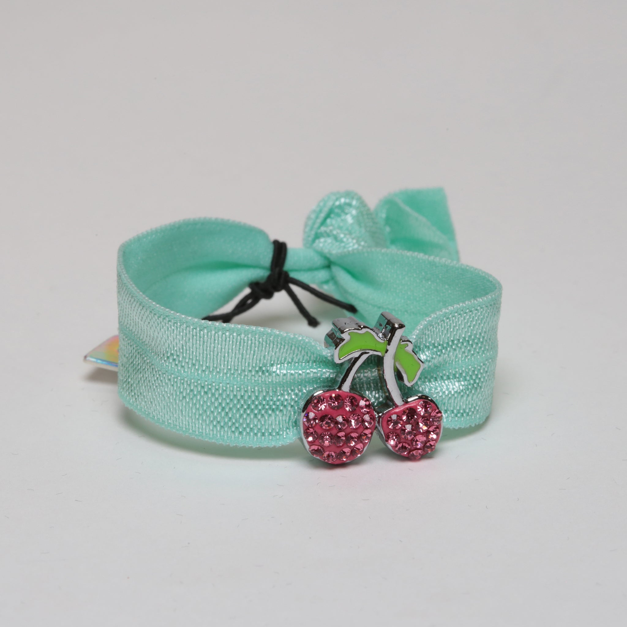 Embellished Cherry Charm w Elastic
