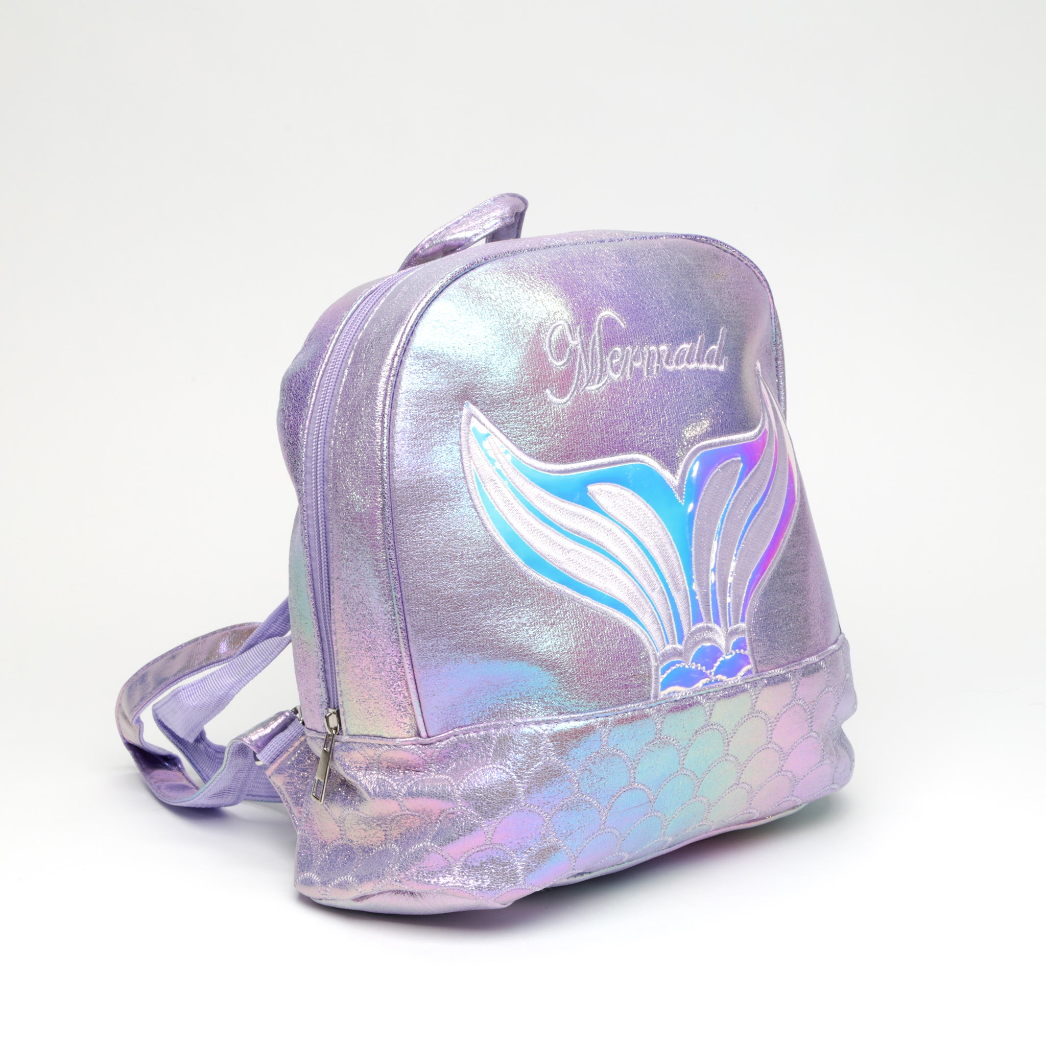 Mini Mermaid Metallic Backpack