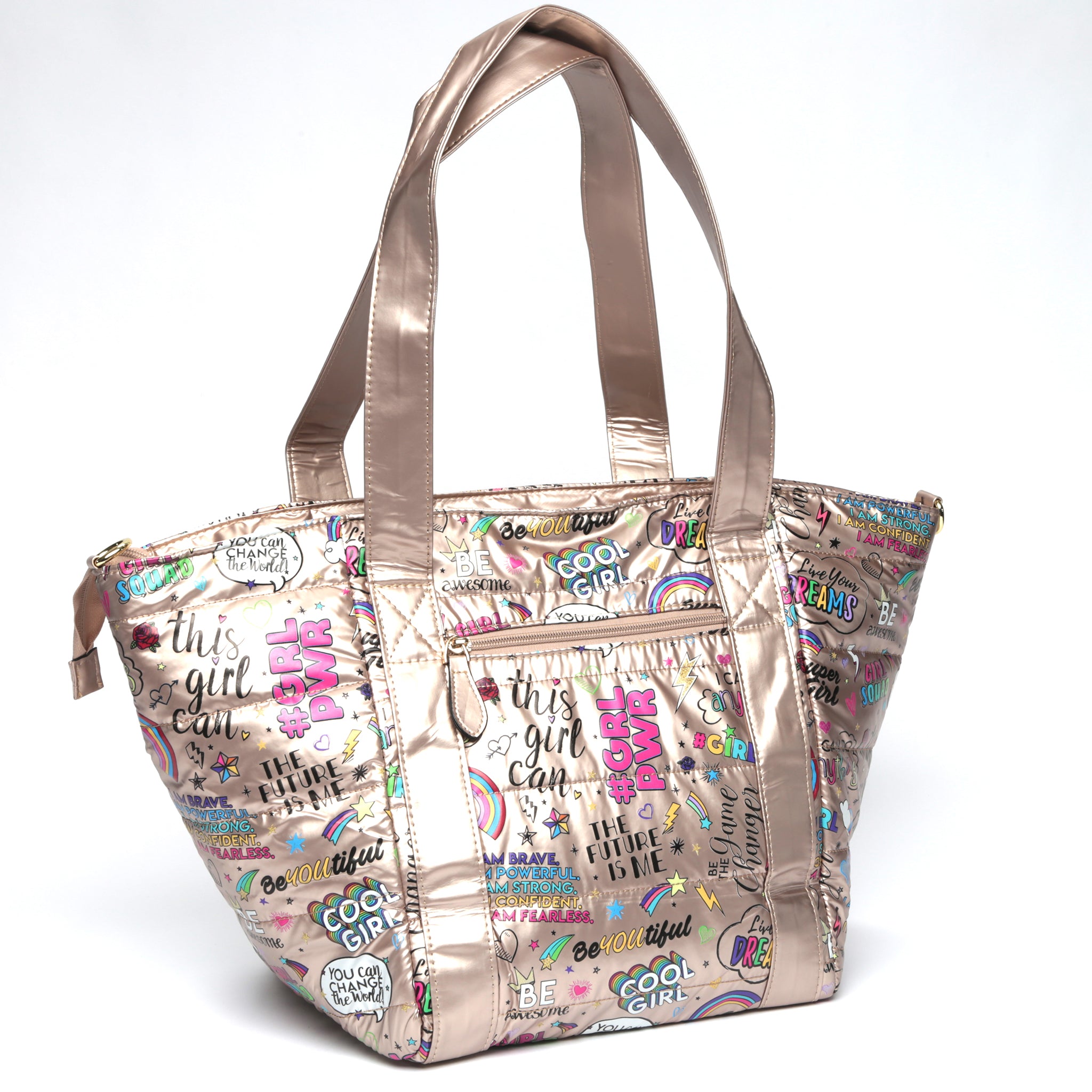 Metallic Girl Power Tote