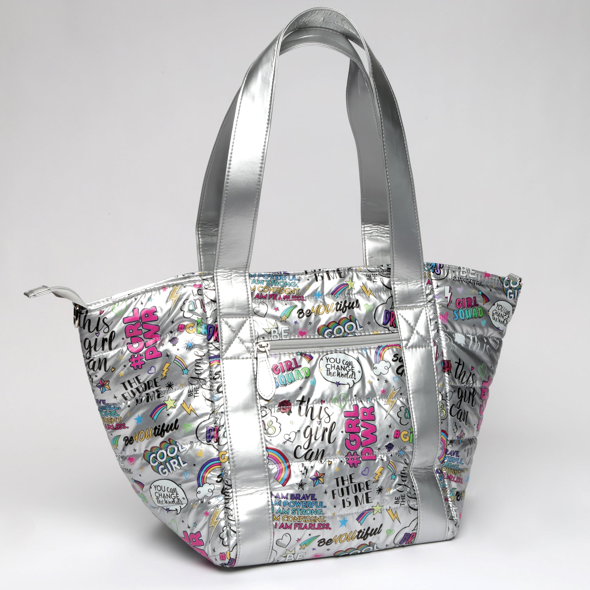 Metallic Girl Power Tote