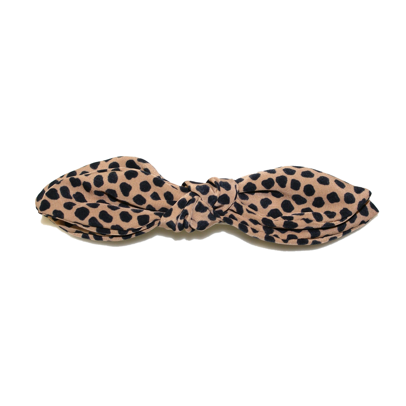 Animal Print Double Bow Barrette