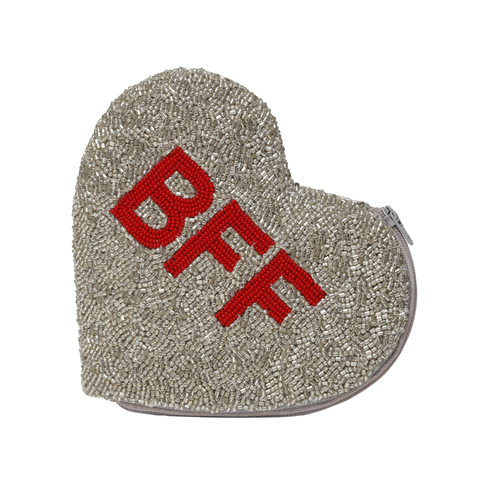 Beaded BFF Heart Purse