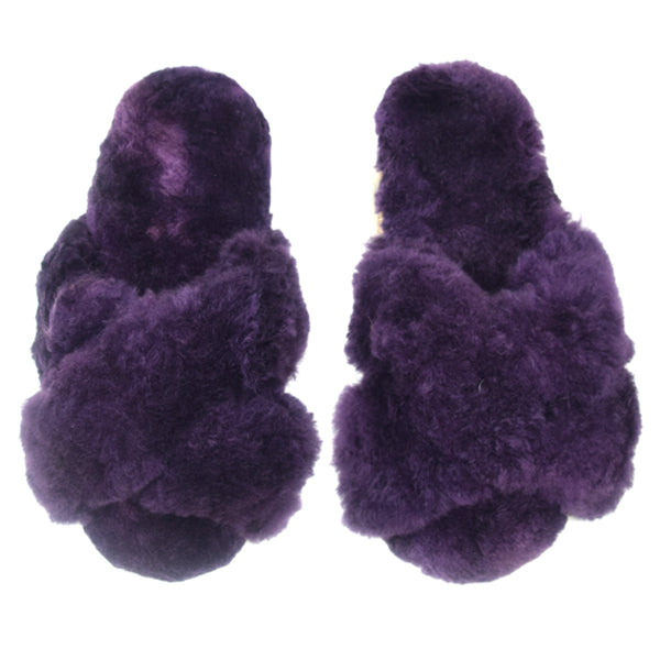 Criss Cross Baby Alpaca Women's Slipper