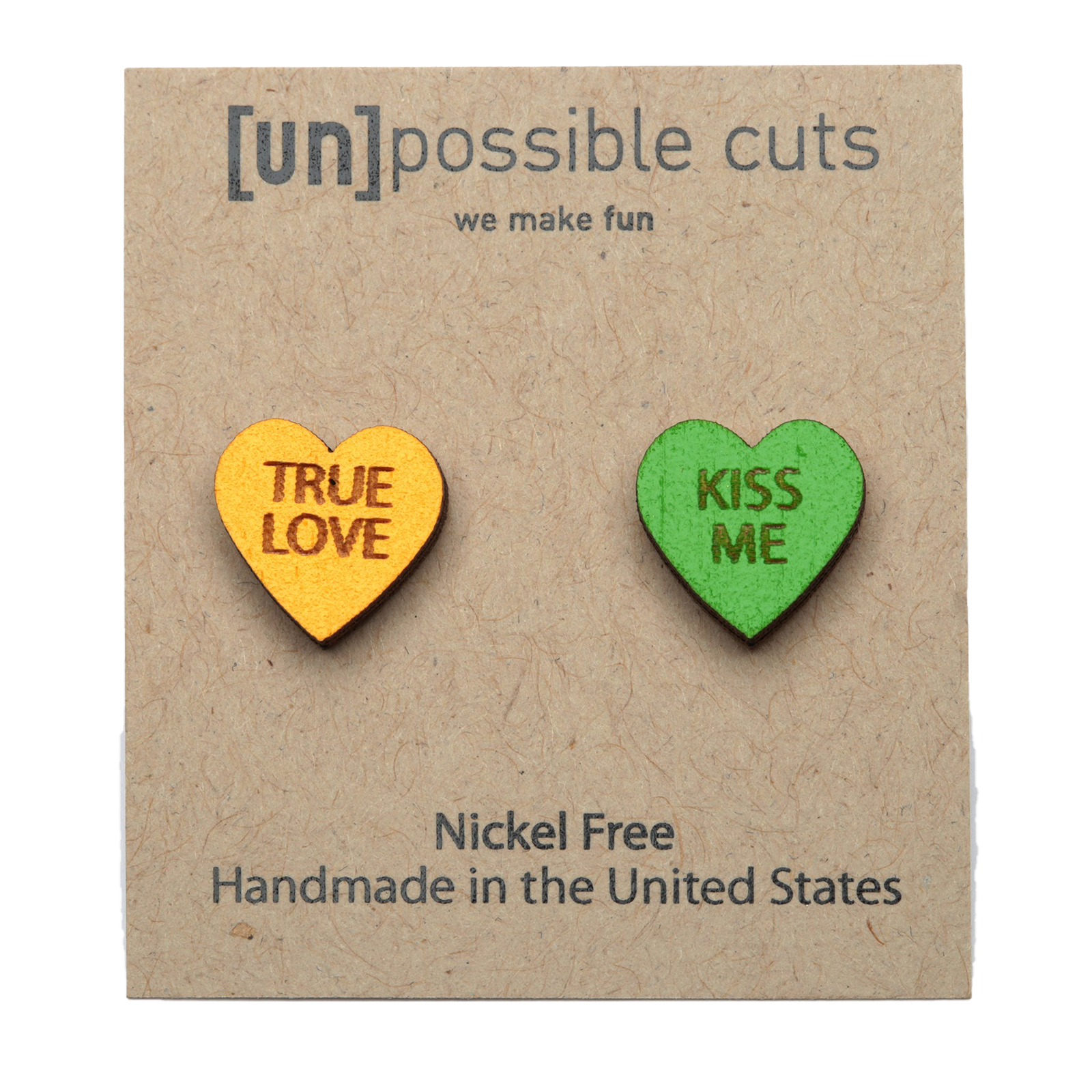 Wood Stud Earrings