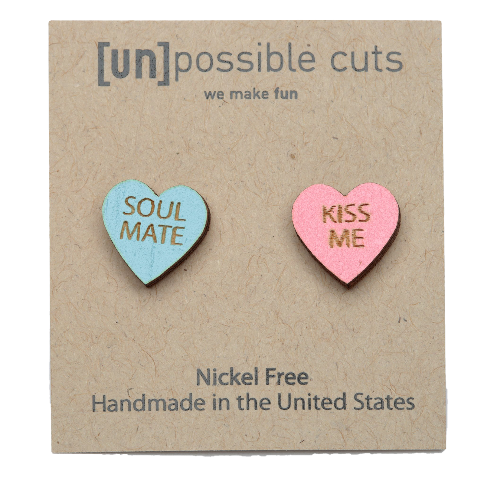Wood Stud Earrings