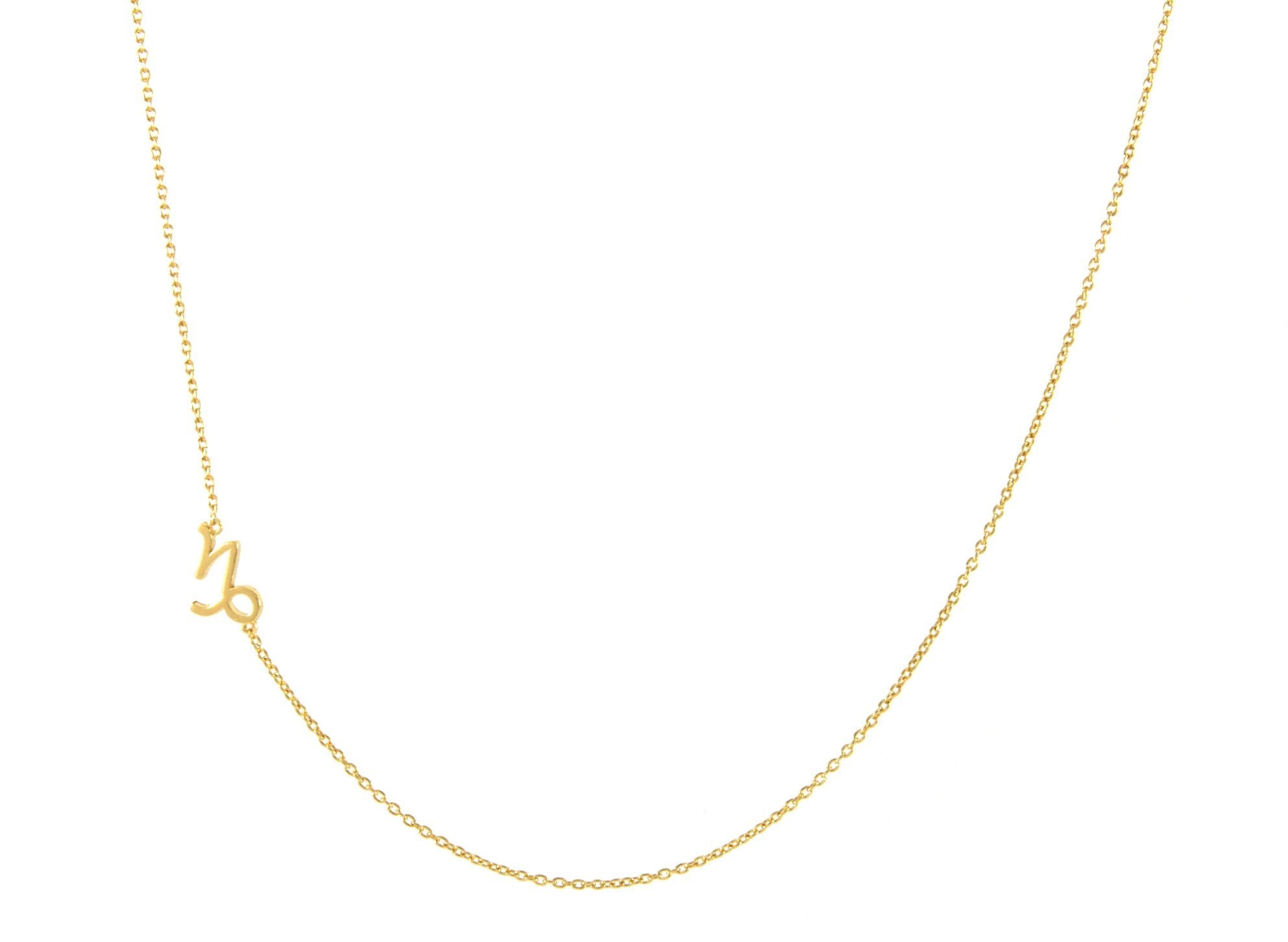 Sideways Zodiac Necklace