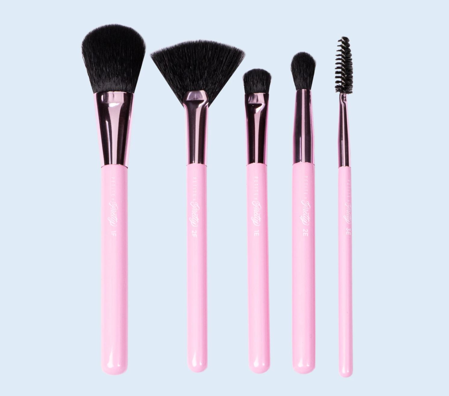 Pink Palms Beauty Bag with Make Up Brushes