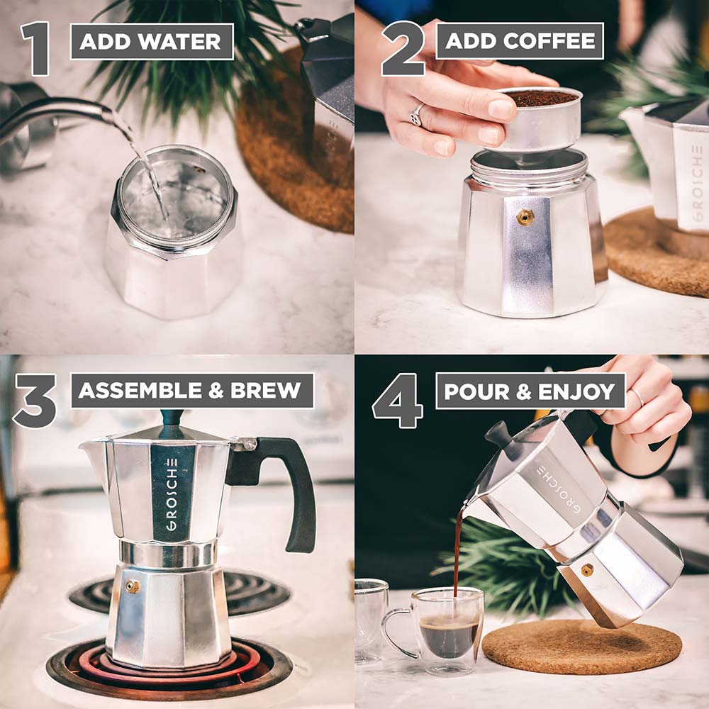 MILANO 3 Cup Stovetop Espresso Maker