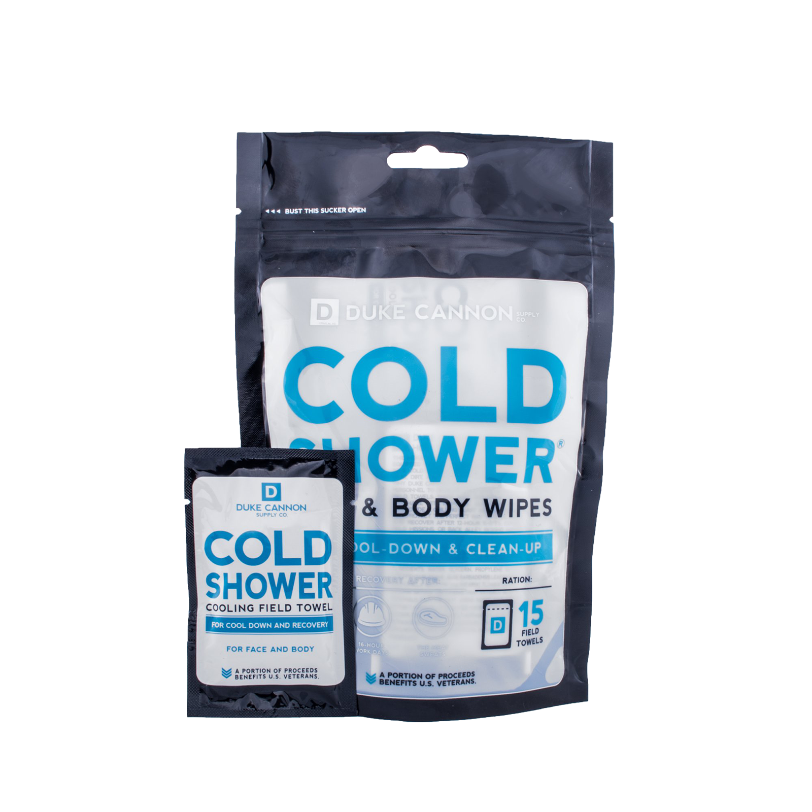 Cold Shower Cooling Field Towels - 15 pack