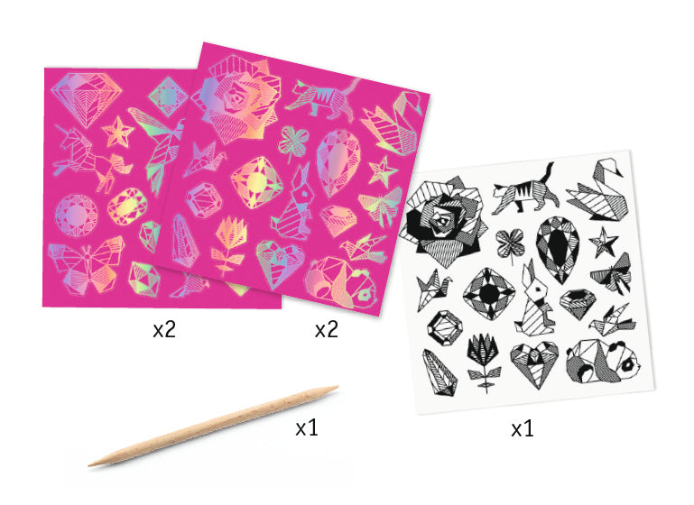 Scratch Art Stickers