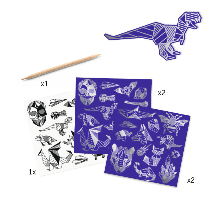 Scratch Art Stickers