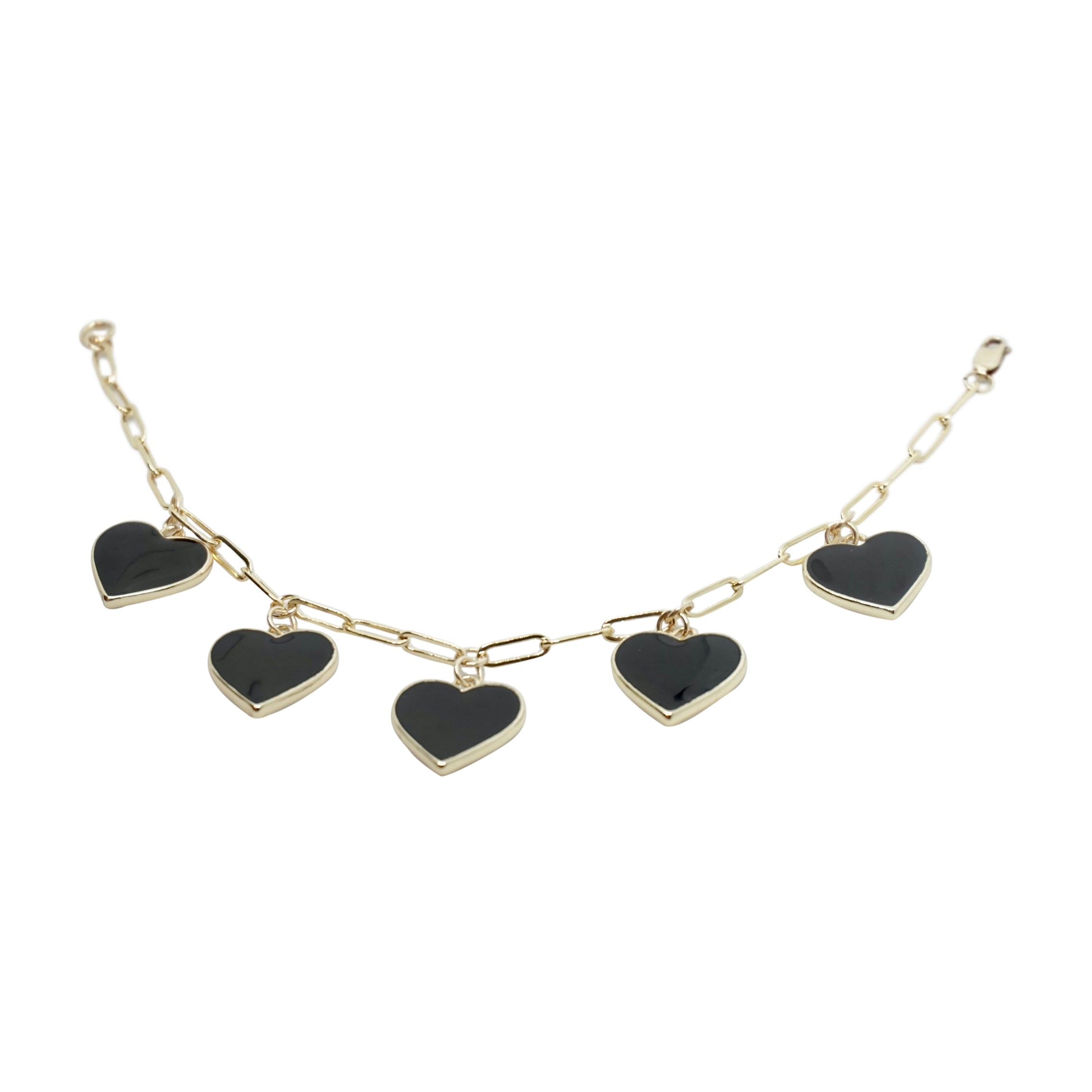 Heart Bracelet with 5 charms