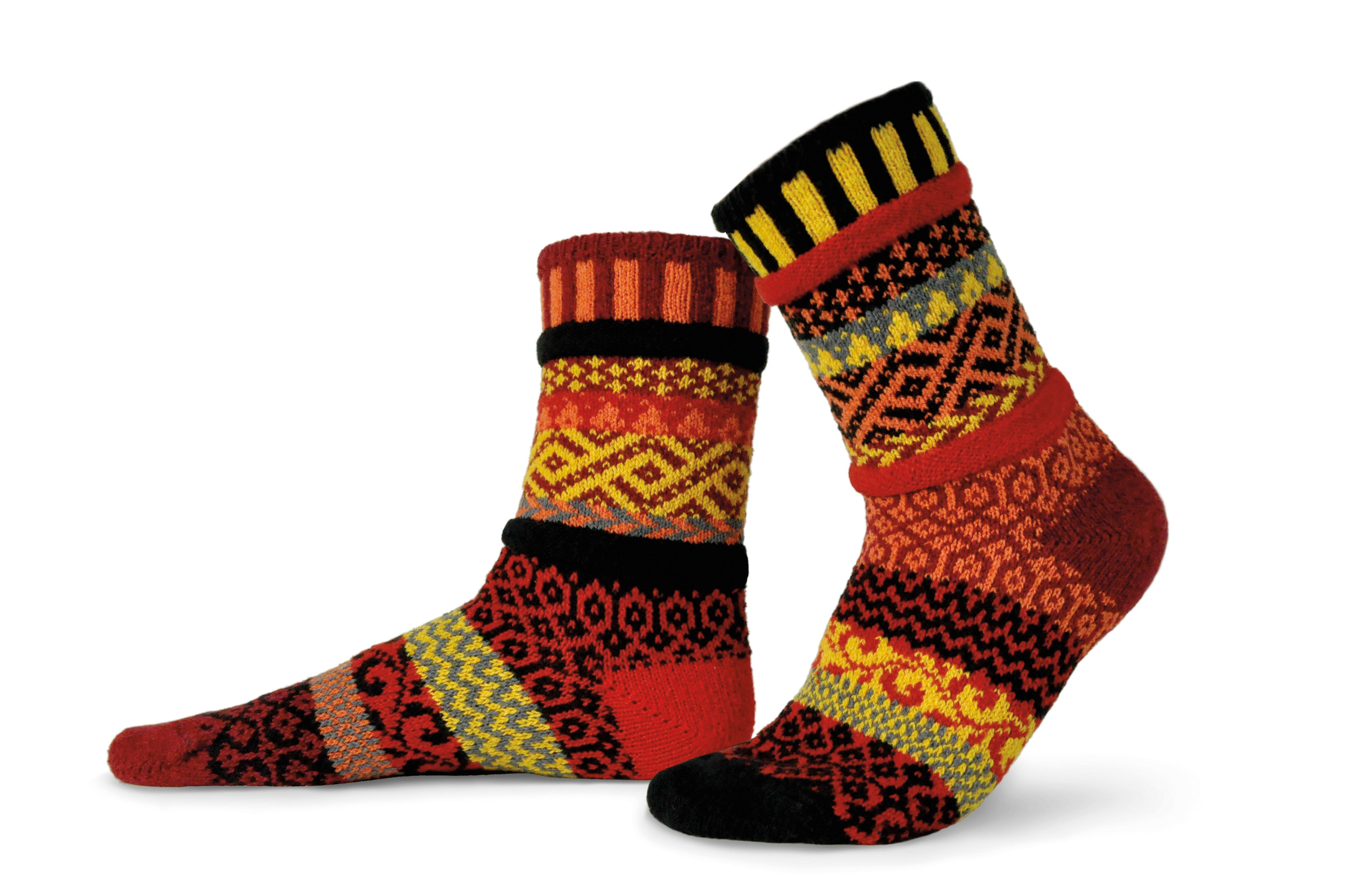 Fire Adult Crew Socks