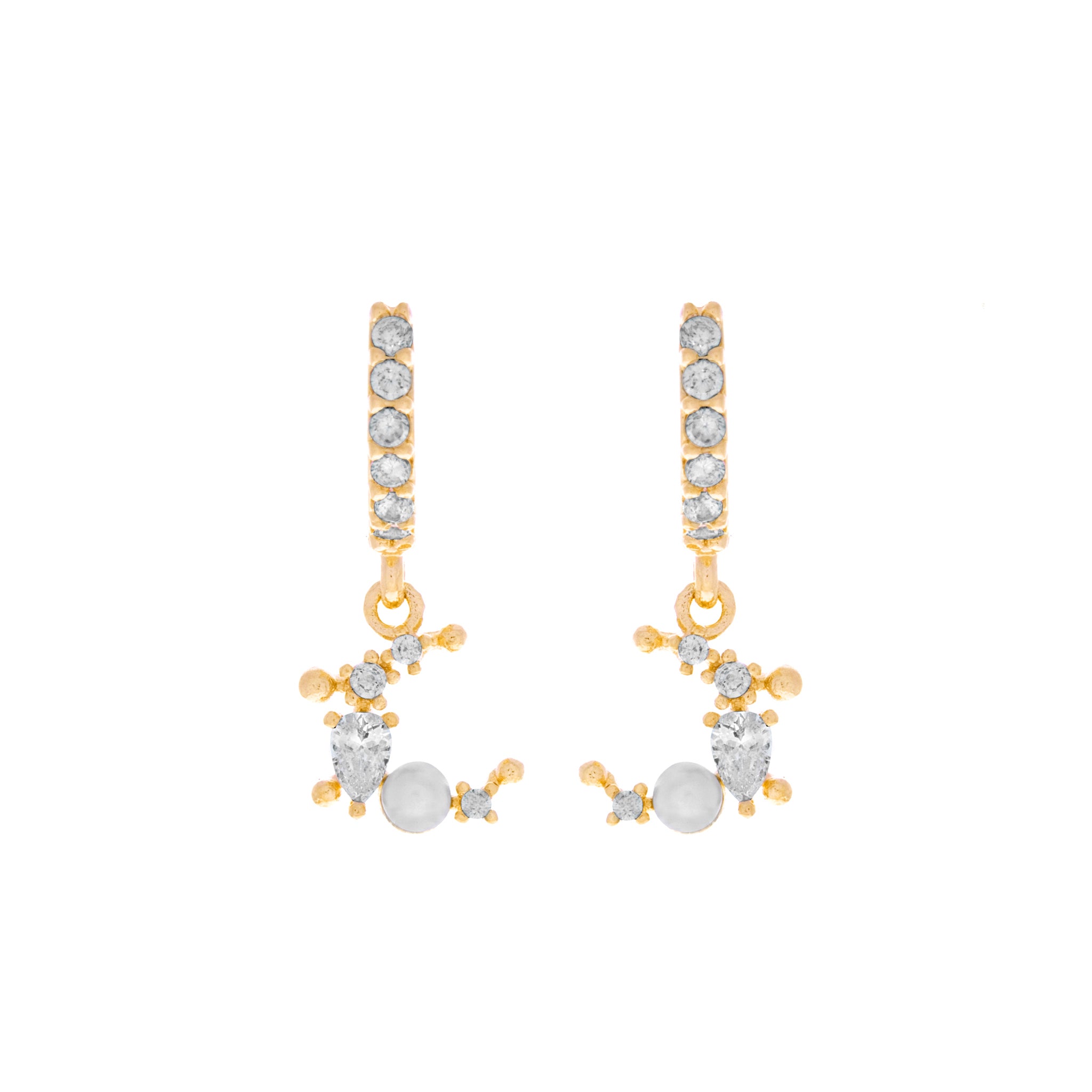 Moonlight Mini Hoops : Gold