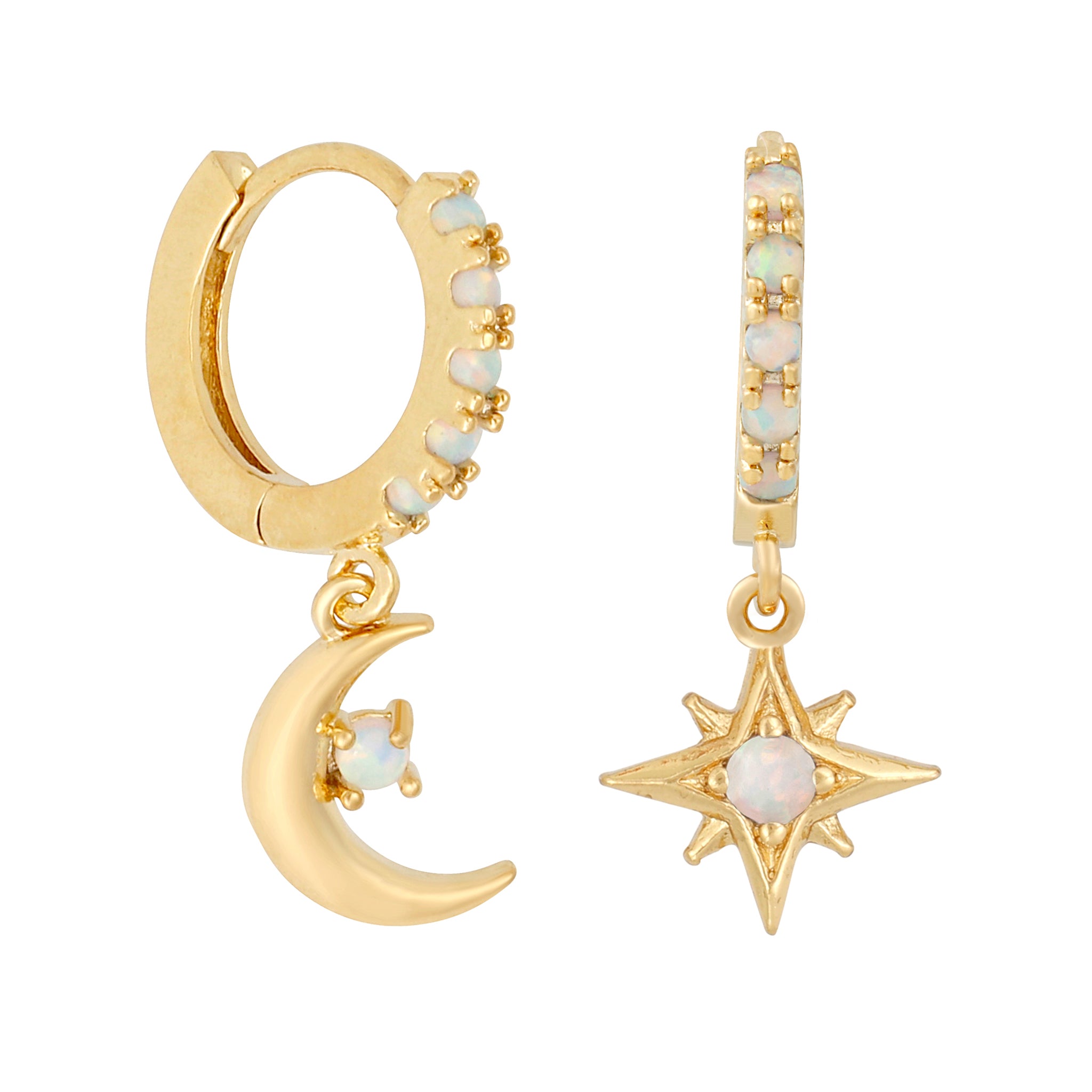 Starry Night Mini Hoops : Gold
