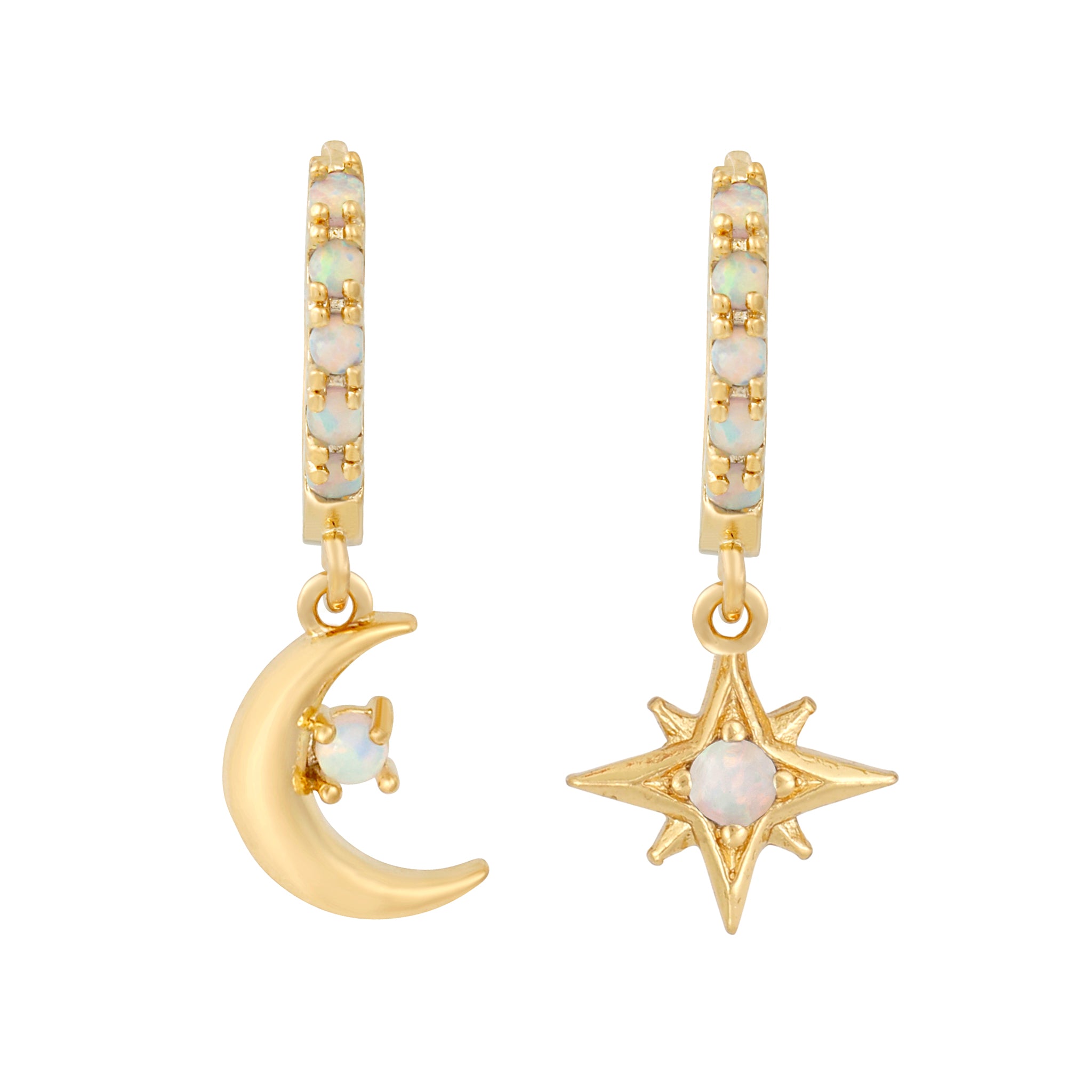Starry Night Mini Hoops : Gold