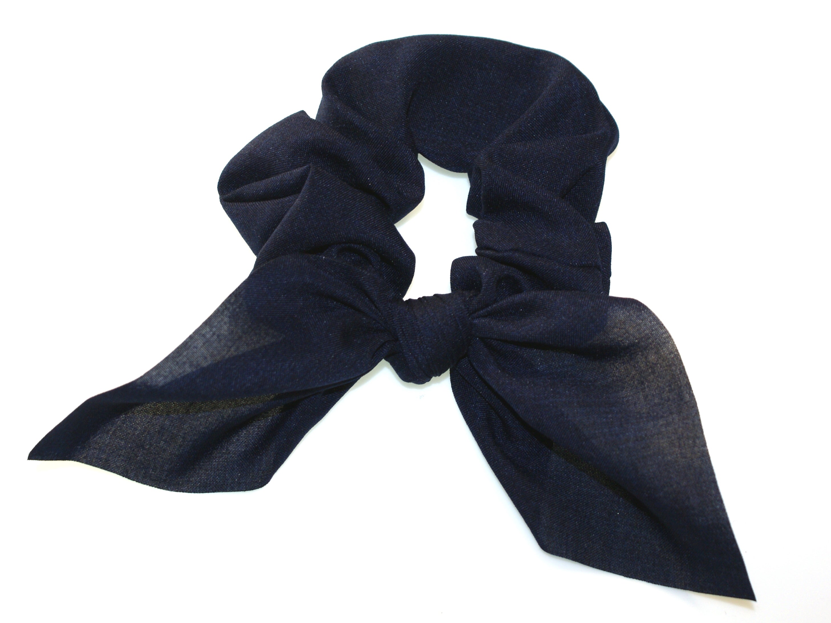 Linen Knot Tie Scrunchie