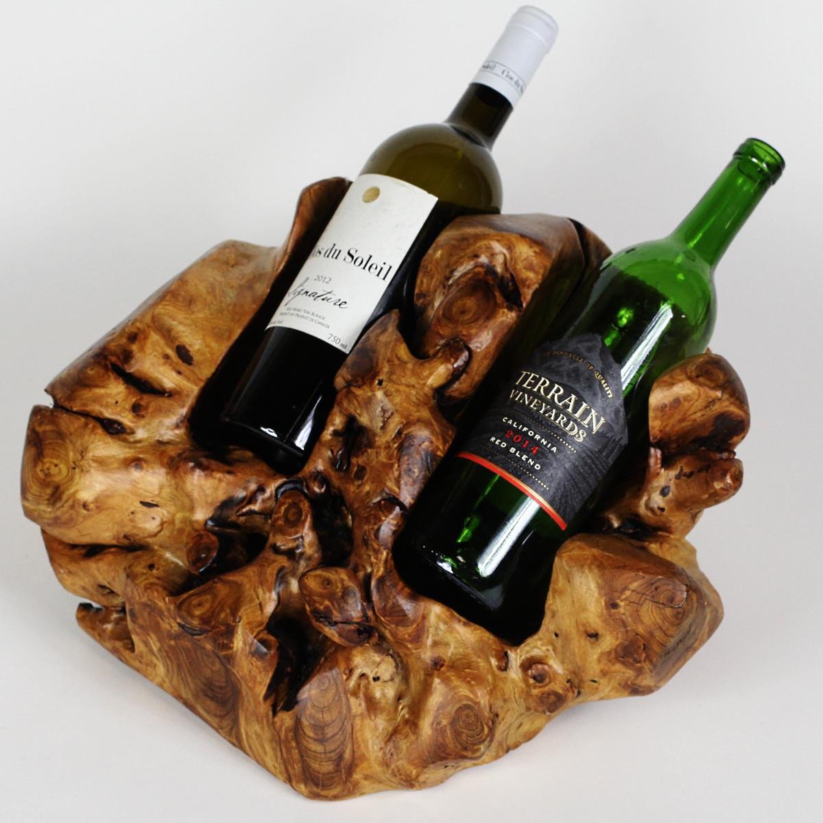 Driftwood Wine Bottle Holder