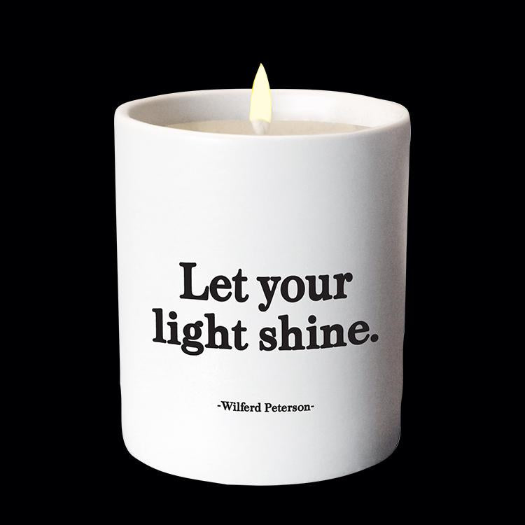 "Let Your Light Shine" Candle