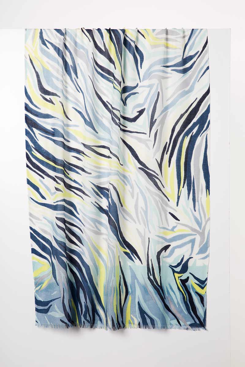 Kinross Cashmere Desert Skin Print Scarf